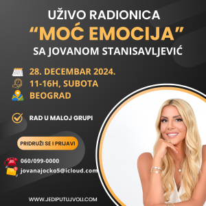 RADIONICA "MOĆ EMOCIJA"